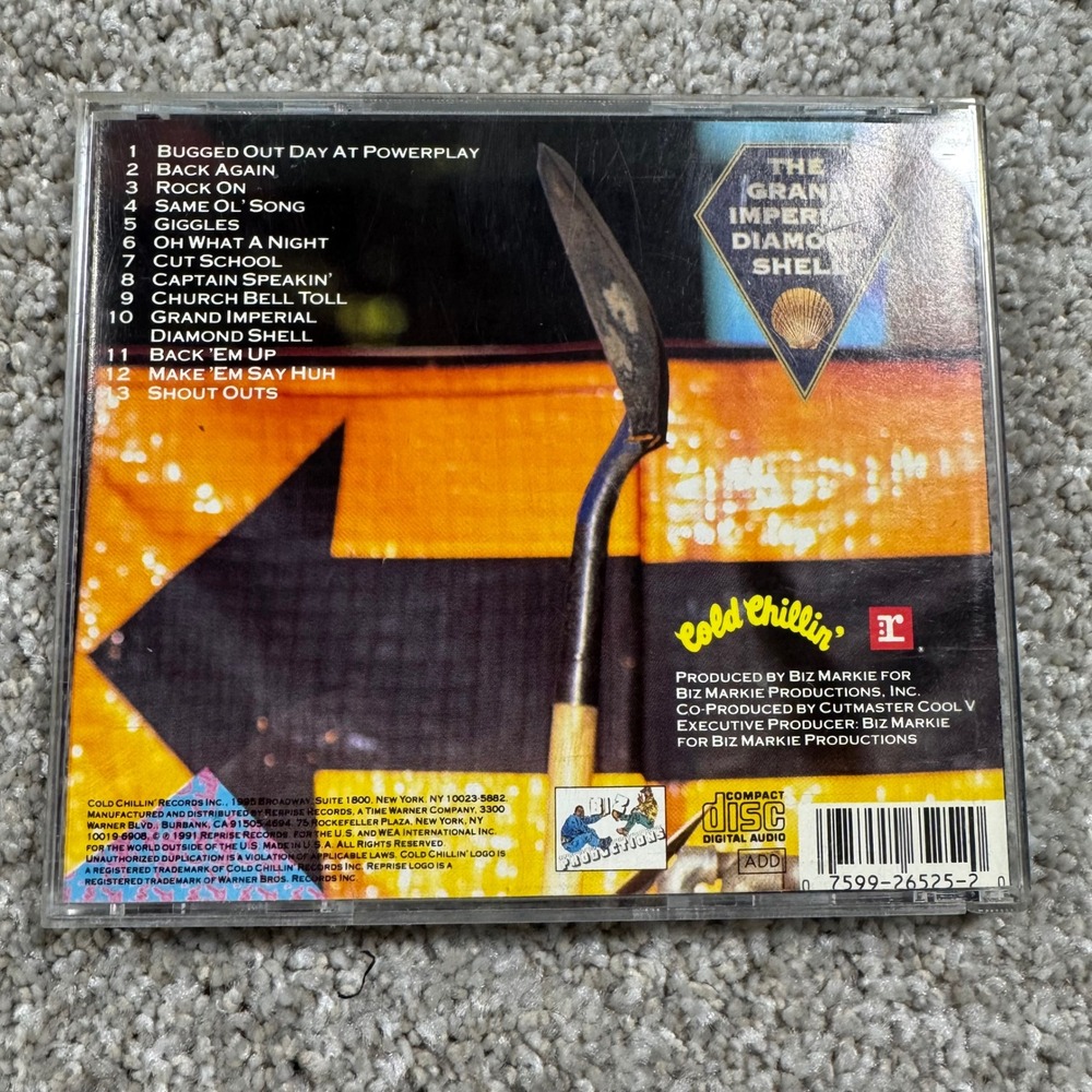 Diamond Shell The Grand Imperial Diamond Shell CD 1991 Cold Chillin Hip Hop Rap - Picture 2 of 5